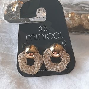 Minicci pierced earrings